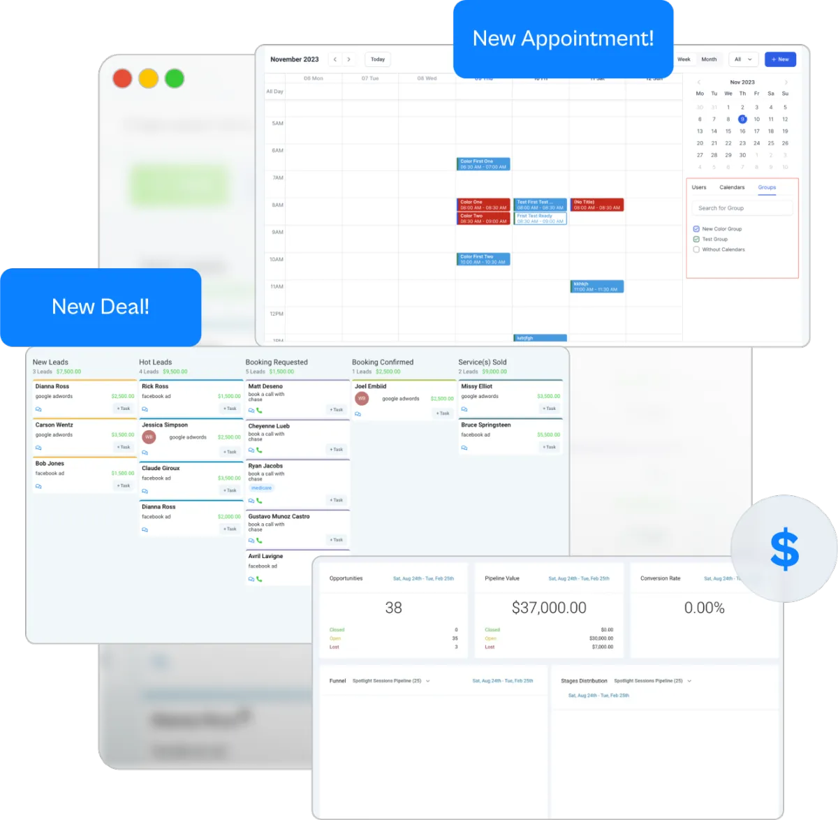 CRM e Calendário