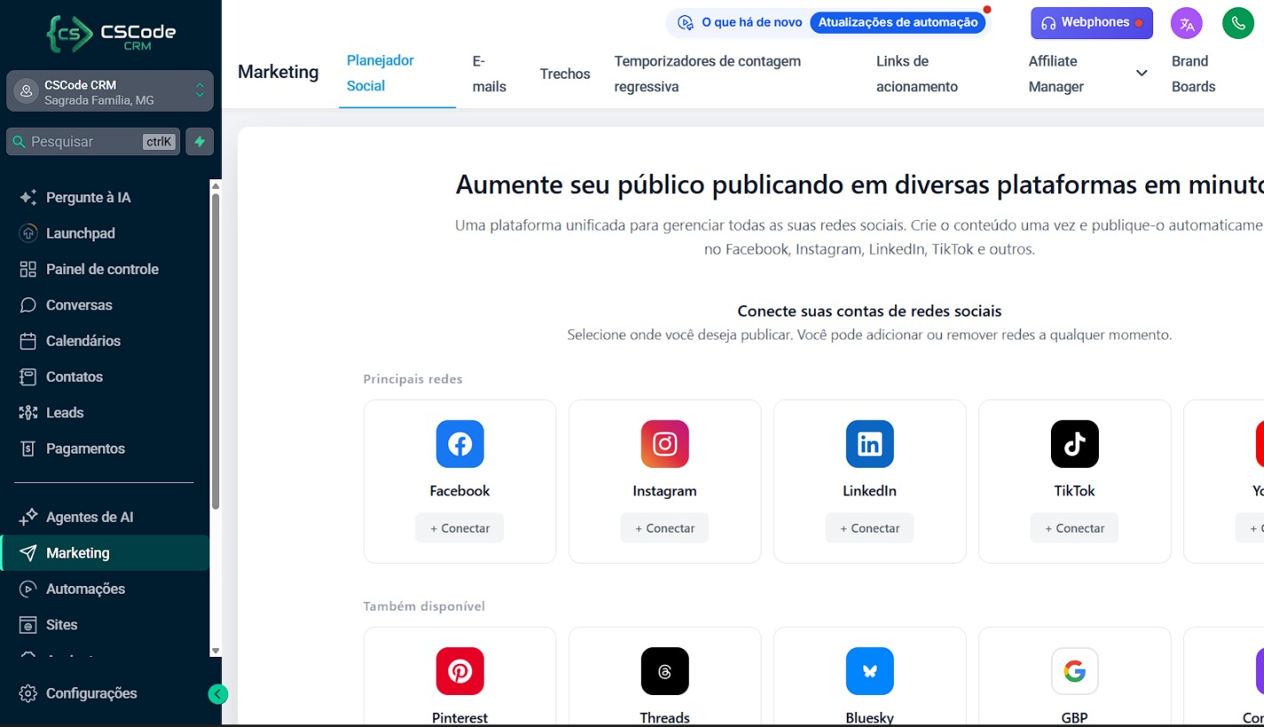 Planejador de Conteúdo
